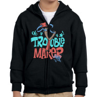 Trouble Maker Youth Zipper Hoodie | Artistshot