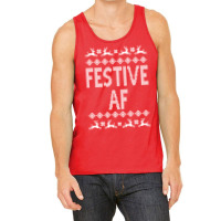 Festive Af Christmas Sweater Tank Top | Artistshot