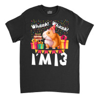 I'm 13th Birthday Girls Party Cute Hamster Pet Lover 13 Year T Shirt Classic T-shirt | Artistshot