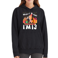 I'm 13th Birthday Girls Party Cute Hamster Pet Lover 13 Year T Shirt Vintage Hoodie | Artistshot