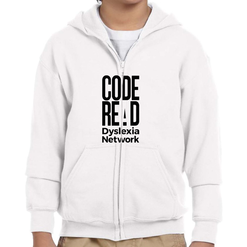 Code Read Dyslexia Network Youth Zipper Hoodie by jambudemak | Artistshot