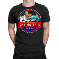 Historic Route 66 Springfield Illinois Main Street America T Shirt T-shirt | Artistshot