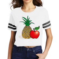 Pineapple And Apple Scorecard Crop Tee | Artistshot