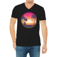 Beach T  Shirt Beach Sunset T  Shirt V-neck Tee | Artistshot