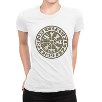 Vegvisir, Viking Compass, Norse, Symbol, Protection, Nordic, Vikings E Ladies Fitted T-shirt | Artistshot