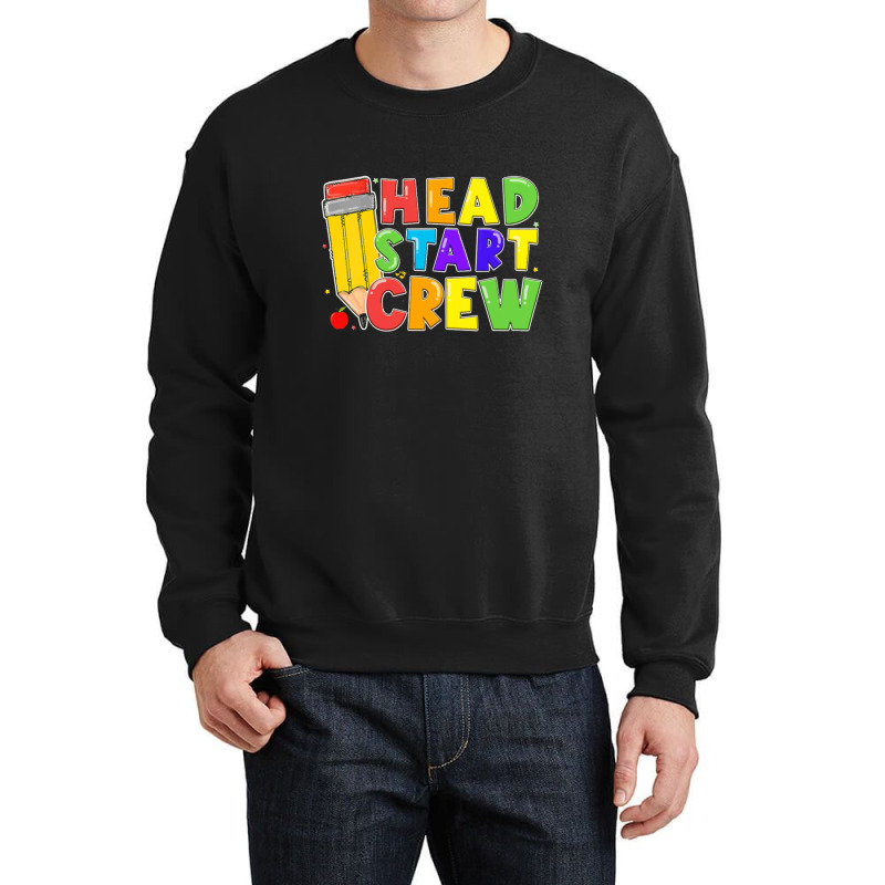 Womens Head Start Crew Student Teachers Back To School Kid Boy Girl V Crewneck Sweatshirt by xirrotella | Artistshot