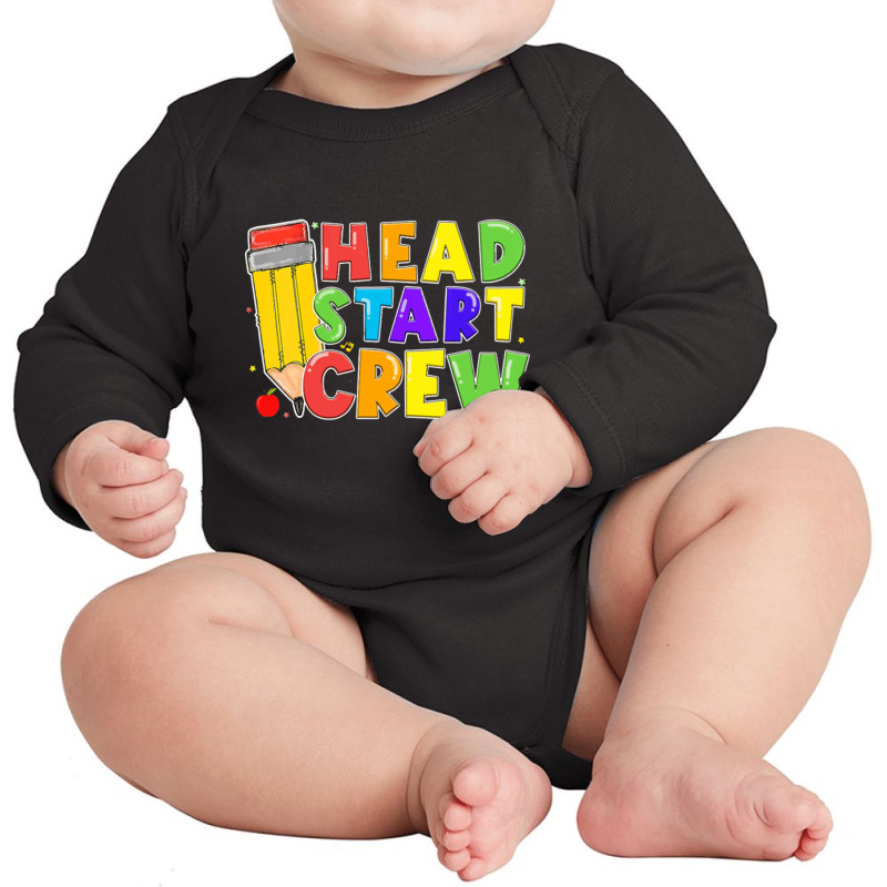 Womens Head Start Crew Student Teachers Back To School Kid Boy Girl V Long Sleeve Baby Bodysuit by xirrotella | Artistshot