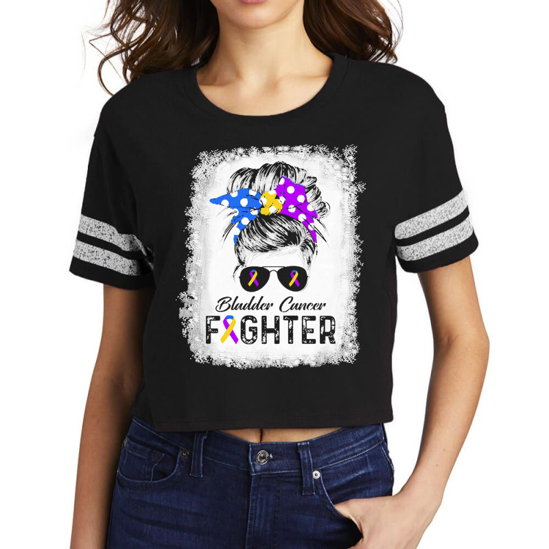 Woman Bladder Cancer Fighter T  Shirt Woman Bladder Cancer Fighter Blu Scorecard Crop Tee by frederiquerohan439 | Artistshot