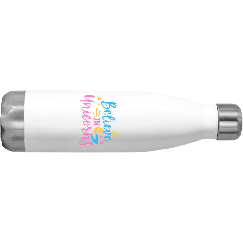 Believe N Unicorns T  Shirtbelieve în Unicorns T  Shirt Stainless Steel Water Bottle | Artistshot