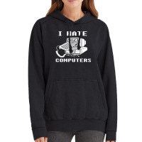 I Hate Computers Vintage Hoodie | Artistshot