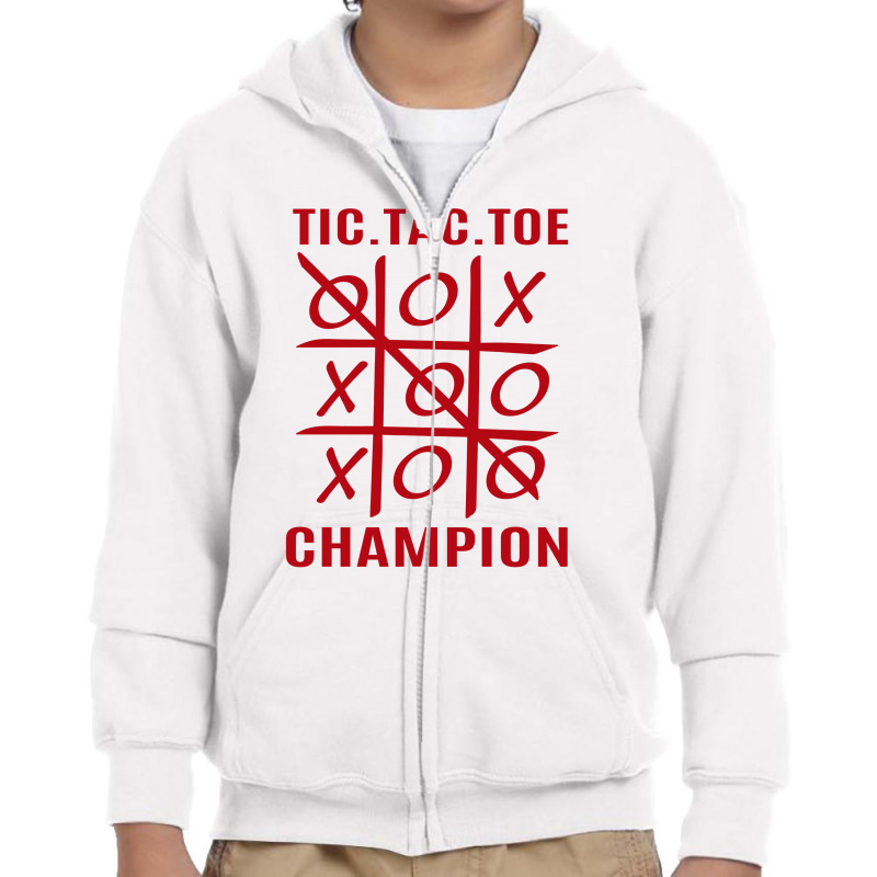 Tick, Tack, Toe Champion Youth Zipper Hoodie by rardesign | Artistshot