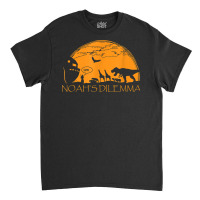 Christian Gift Funny Noah's Dilemma Dinosaur T Rex T Shirt Classic T-shirt | Artistshot