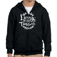 Living On Lake Time Youth Zipper Hoodie | Artistshot