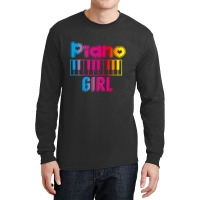 Piano Girl Long Sleeve Shirts | Artistshot