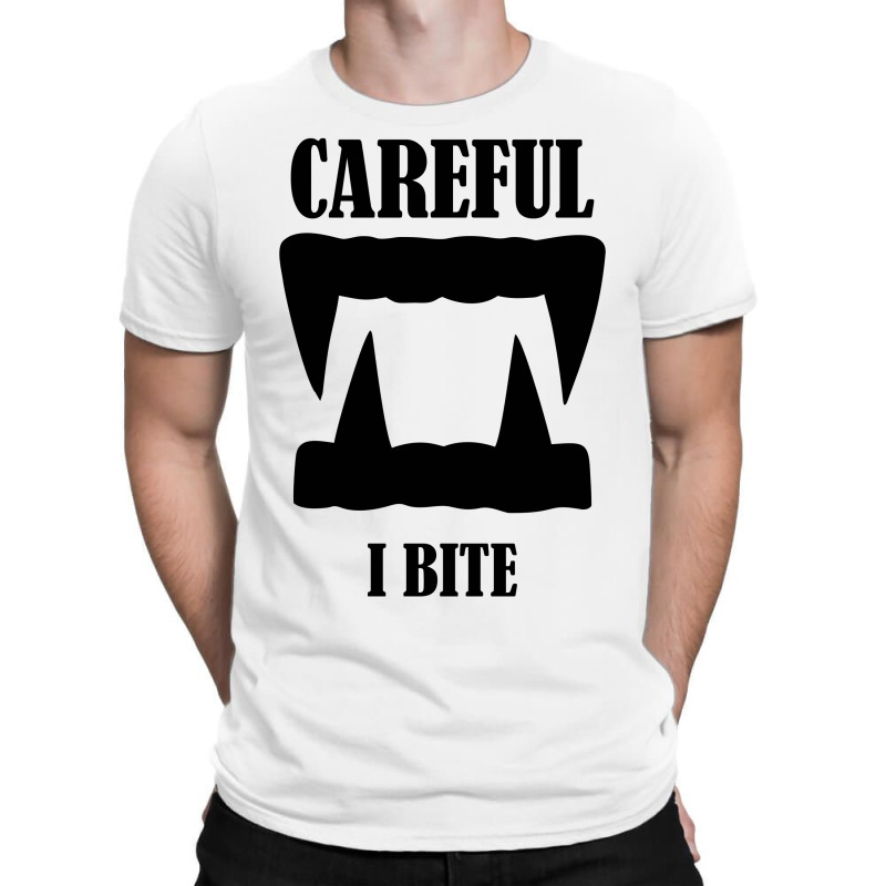 Careful I Bite Halloween M T-shirt | Artistshot