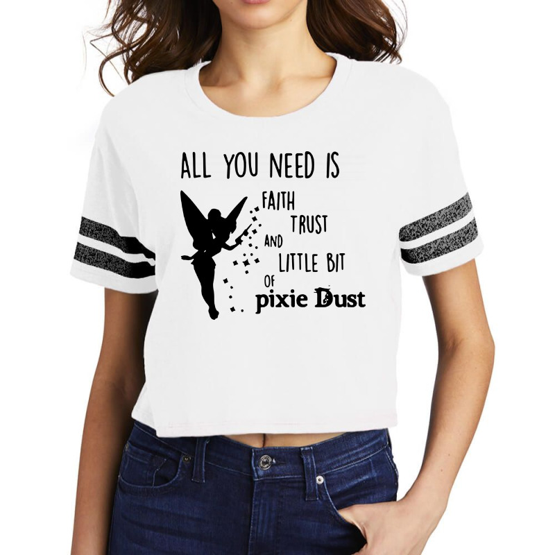 Tinkerbell Scorecard Crop Tee by noadlex1212 | Artistshot