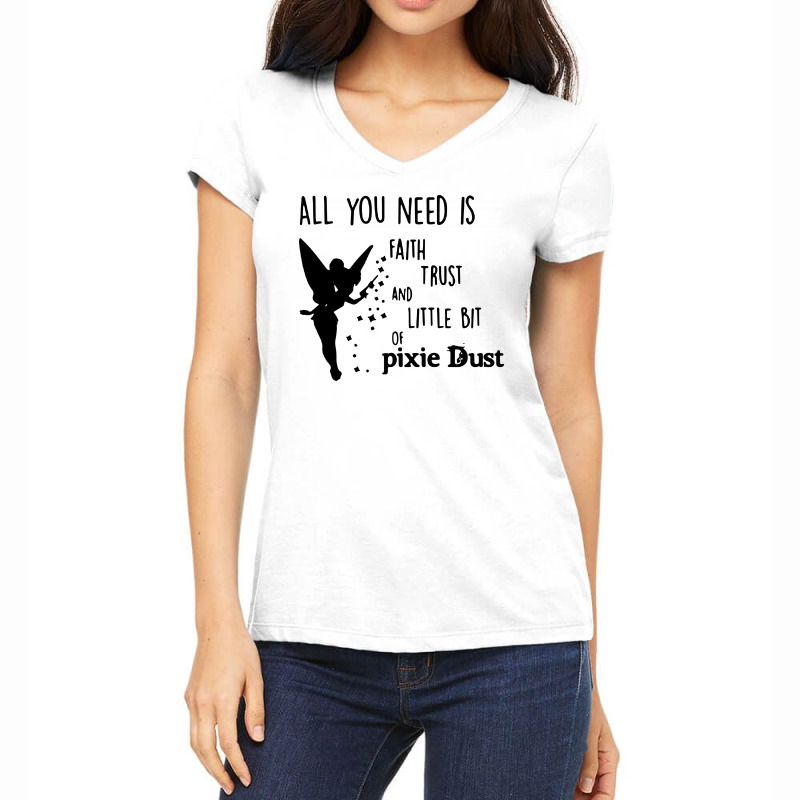 Tinkerbell Women's V-Neck T-Shirt by noadlex1212 | Artistshot