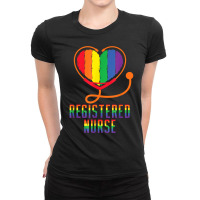 Registered Nurse Stethoscope Lesbian Gay Transgender Lgbt T Shirt Ladies Fitted T-shirt | Artistshot