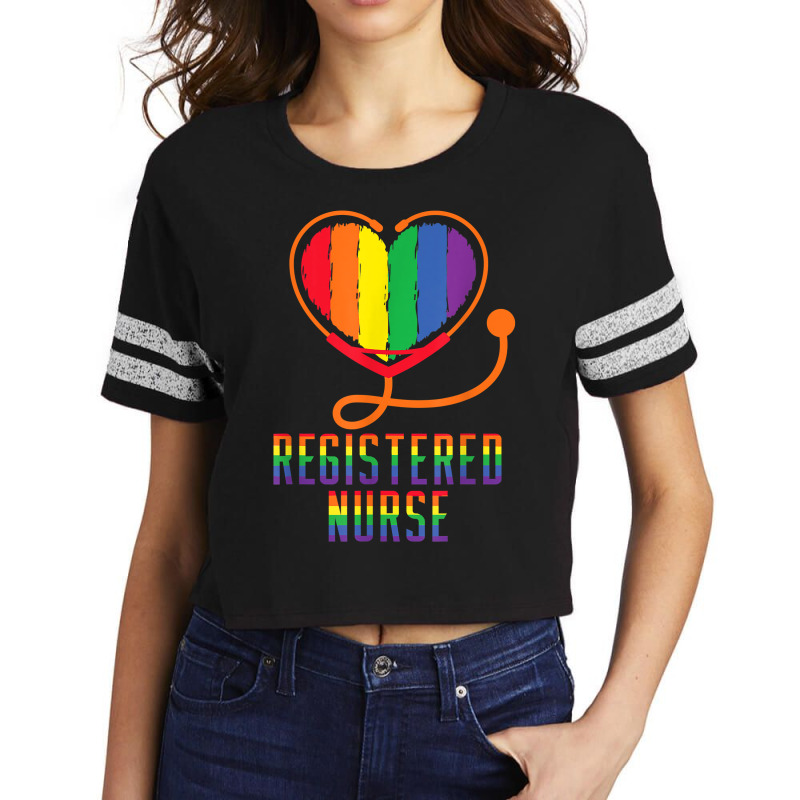 Registered Nurse Stethoscope Lesbian Gay Transgender Lgbt T Shirt Scorecard Crop Tee | Artistshot