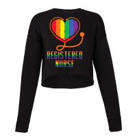 Registered Nurse Stethoscope Lesbian Gay Transgender Lgbt T Shirt Cropped Sweater | Artistshot