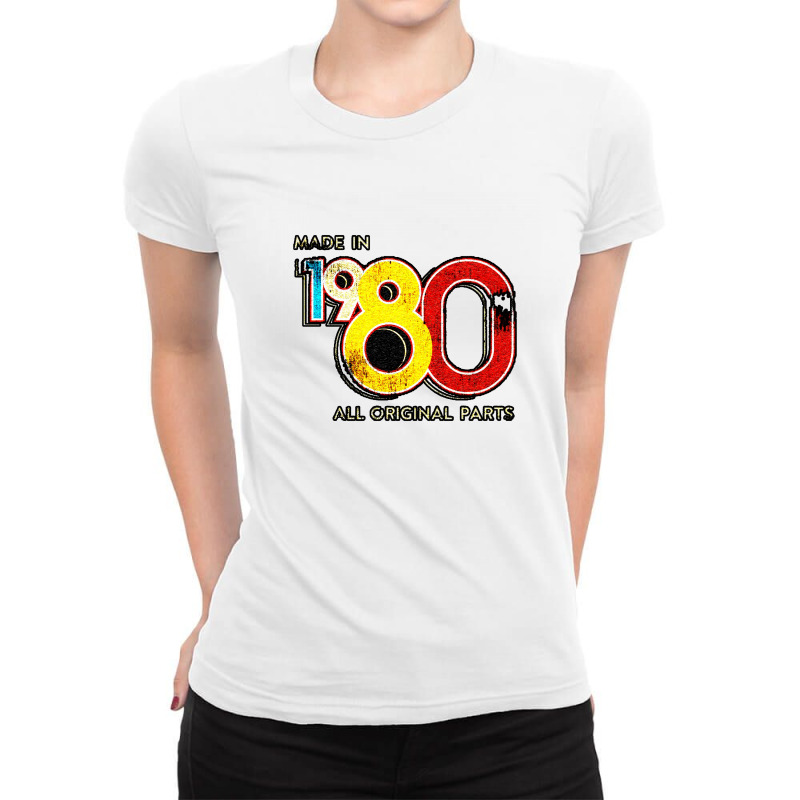 Made In 1980 Ladies Fitted T-Shirt by zig street | Artistshot