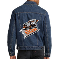 Sheffield Steelers #ffa500 Men Denim Jacket | Artistshot