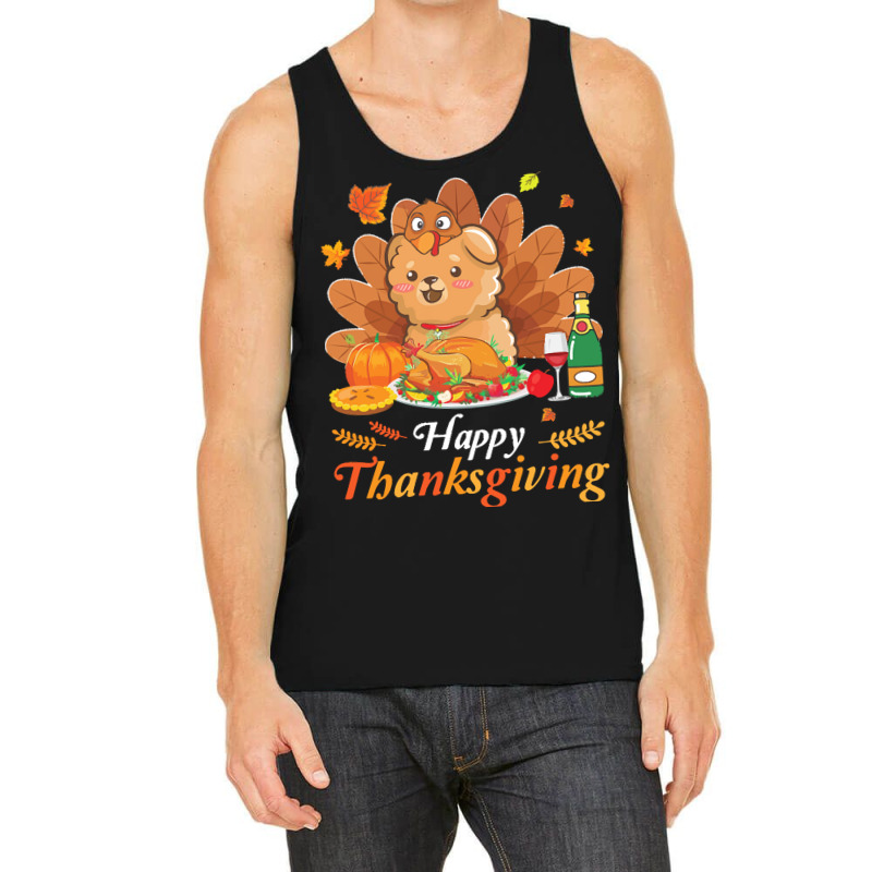 Chow Chow Happy Thanksgiving Christmas T  Shirt Chow Chow Turkey Costu Tank Top | Artistshot