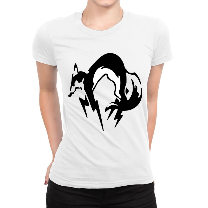 Metal Gear Solid   Fox Ladies Fitted T-Shirt by goldiesinksa | Artistshot