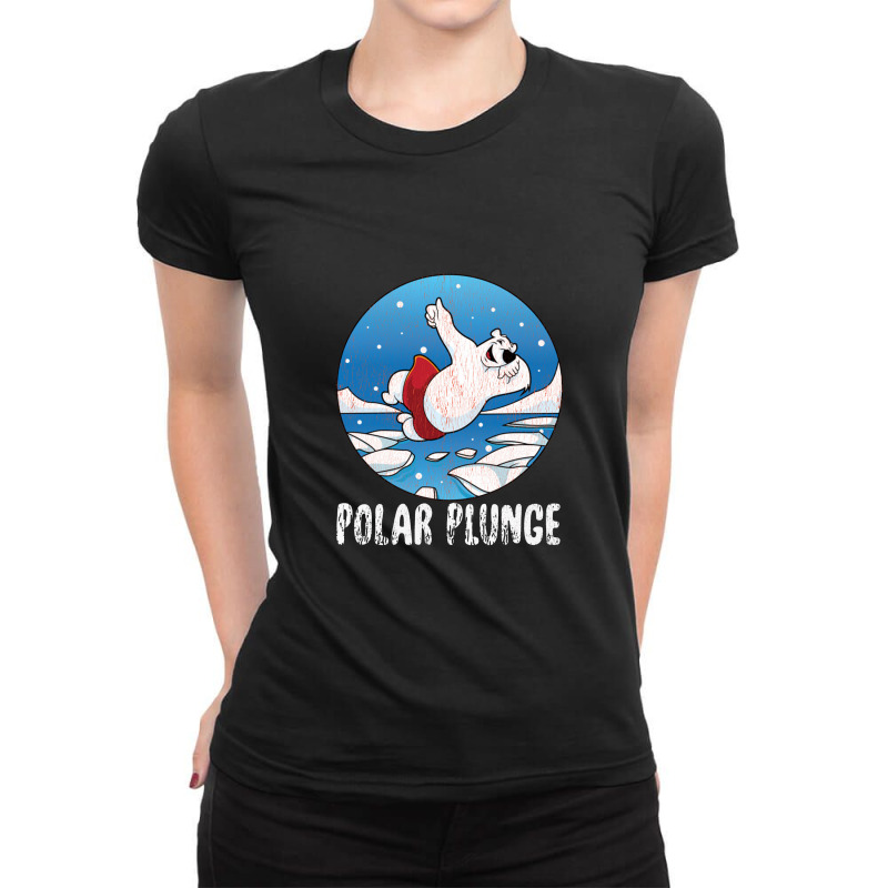 Custom Polar Plunge Ice Jump Funny Polar Bear Winter Swimming