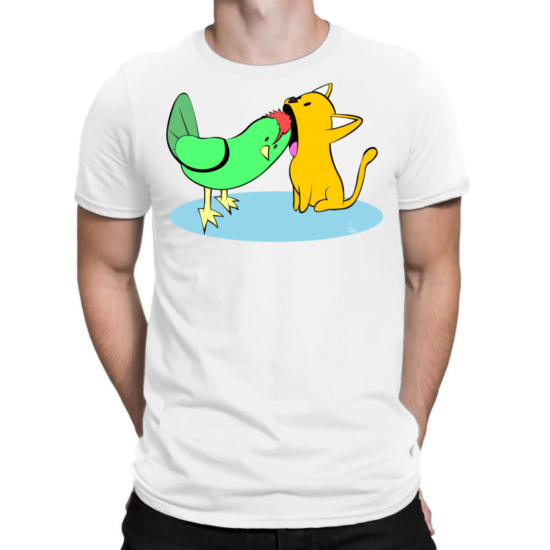 Chicken And Cat T-shirt | Artistshot