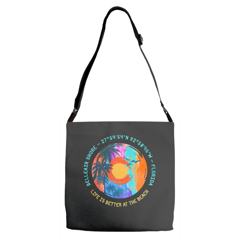 Belleair Shore T  Shirt Belleair Shore, Pinellas County, Florida T  Sh Adjustable Strap Totes | Artistshot