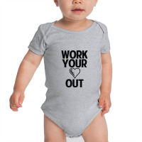 Work Heart Out Baby Bodysuit | Artistshot