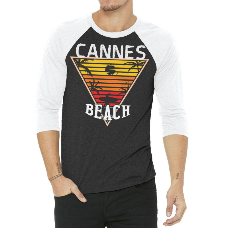 Cannes T  Shirt Beach Day In Cannes T  Shirt 3/4 Sleeve Shirt | Artistshot