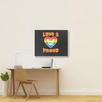 Loud And Proud Lgbtq Pride Month 2022 Landscape Canvas Print | Artistshot