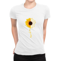 Sign Language Asl American Sunflower Share The Love Ladies Fitted T-shirt | Artistshot