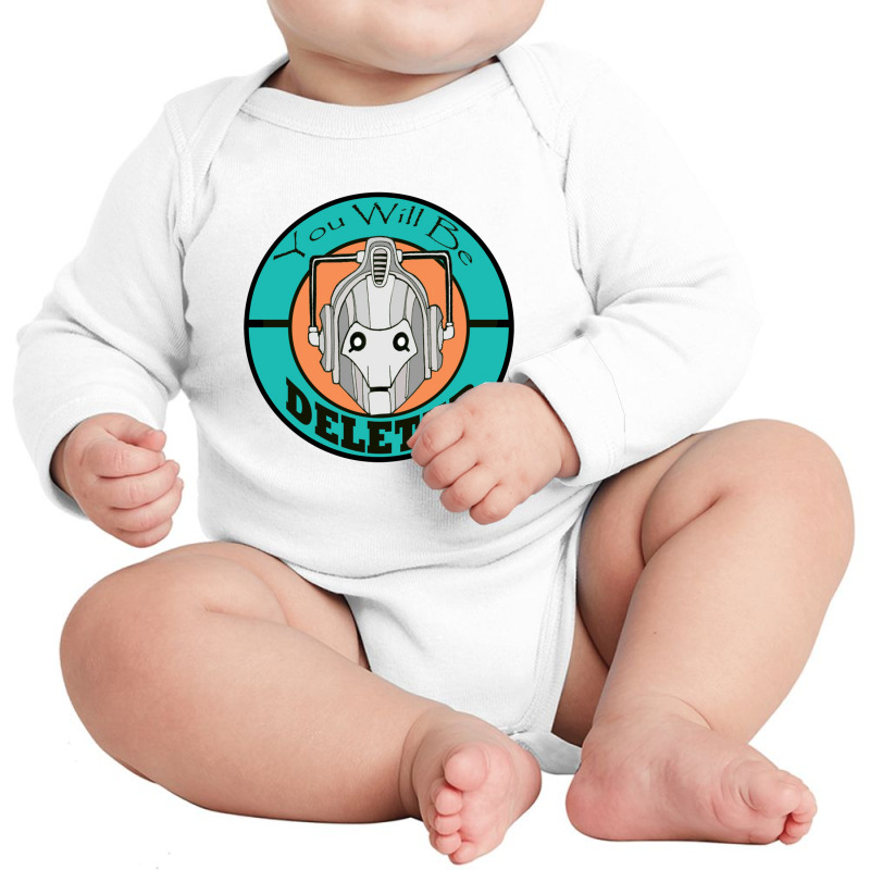 Silver Rusting Cyberman Long Sleeve Baby Bodysuit by sheawinney | Artistshot