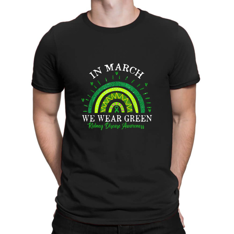 Green Ribbon In March We Wear Green Kidney Disease Awareness T-shirt | Artistshot