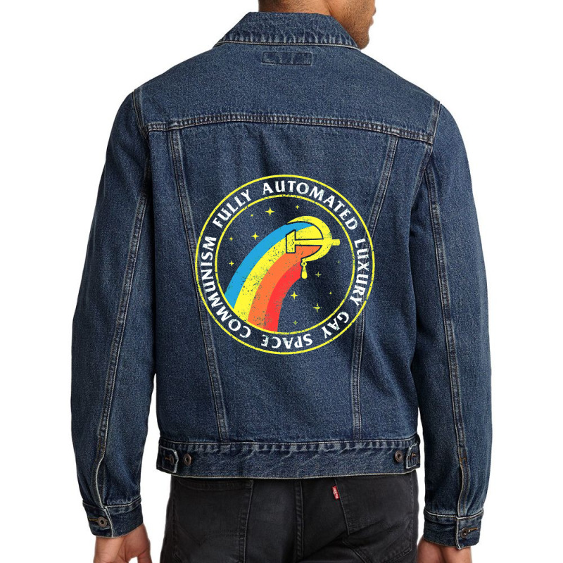 Fully Automated Luxury Gay Space Communism Men Denim Jacket by kurniawanm | Artistshot