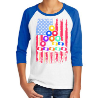 Billiard T  Shirt American Pool Player U S A Flag U S Snooker Billiard Youth 3/4 Sleeve | Artistshot