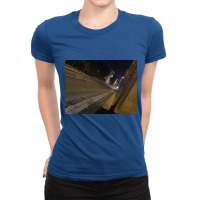 Sidewalk And Road Ladies Fitted T-shirt | Artistshot