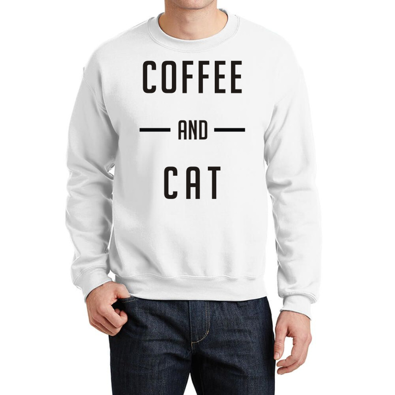 Coffee And Cat Crewneck Sweatshirt | Artistshot