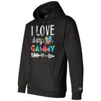 I Love Being Gammy T  Shirt I Love Being Gammy Tie Dye Grandma Family Champion Hoodie | Artistshot