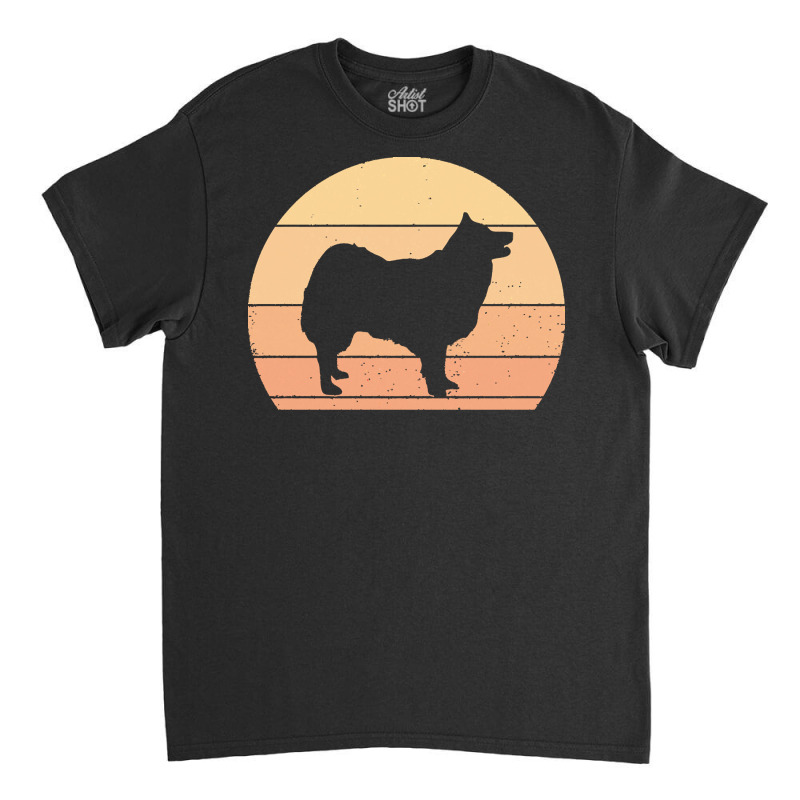 Icelandic T  Shirt Retro Sunset Icelandic Sheepdog T  Shirt Classic T-shirt by vivaciouslimb | Artistshot