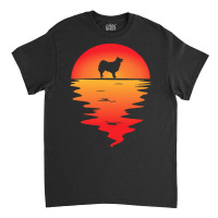 Icelandic T  Shirt Sunset Dog Icelandic Sheepdog T  Shirt Classic T-shirt | Artistshot