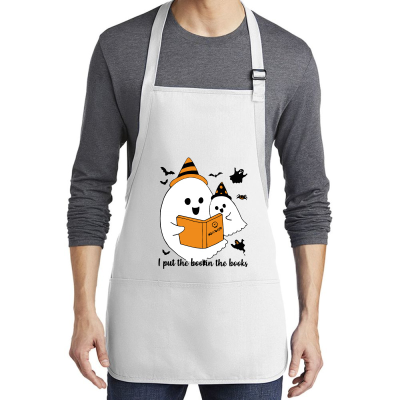 I Put The Boo In The Book Halloween Medium-length Apron | Artistshot