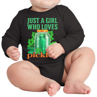 Cucumber T  Shirt Pickle Cucumber Vegan Girl T  Shirt (1) Long Sleeve Baby Bodysuit | Artistshot