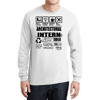 Architectural Intern Contents Long Sleeve Shirts | Artistshot