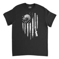 Turkey Hunting American Flag Thunder Chicken Gift For Hunter T Shirt Classic T-shirt | Artistshot