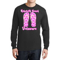 Rehoboth Beach Delaware Summer Vacation Heart Flip Flops Pullover Hood Long Sleeve Shirts | Artistshot