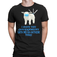 Sheep Sheeple Anti Vaccine Vax Mask Mandate Wants Go Outside T Shirt T-shirt | Artistshot